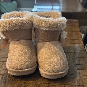 Cozy Tan Kids Boots